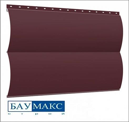 Сайдинг металлический БРЕВНО Вишневый RAL 3005  